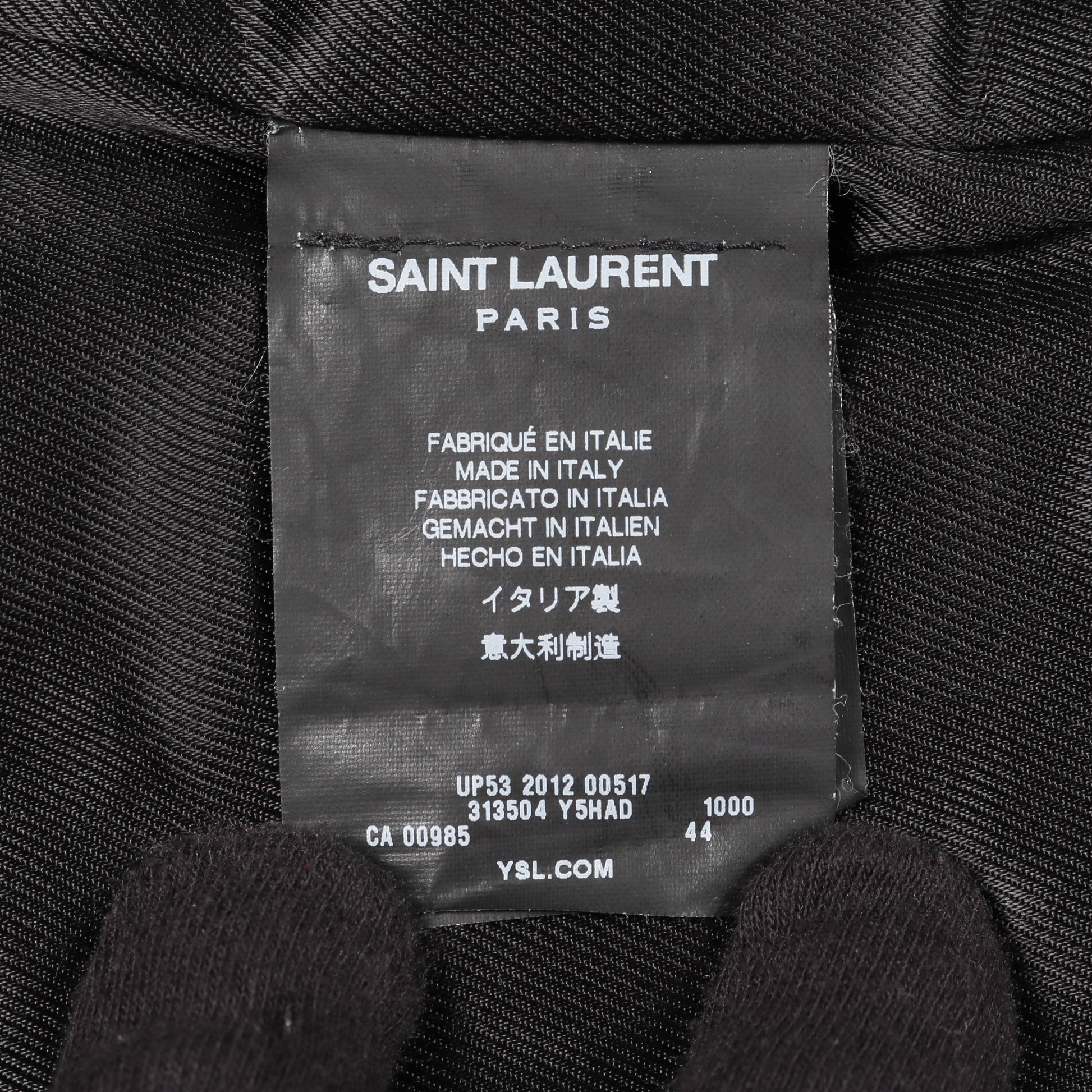 クラシック モーターサイクル ライダースジャケット レザージャケット レザー ブラック サンローランパリ アウター SAINT LAURENT PARIS