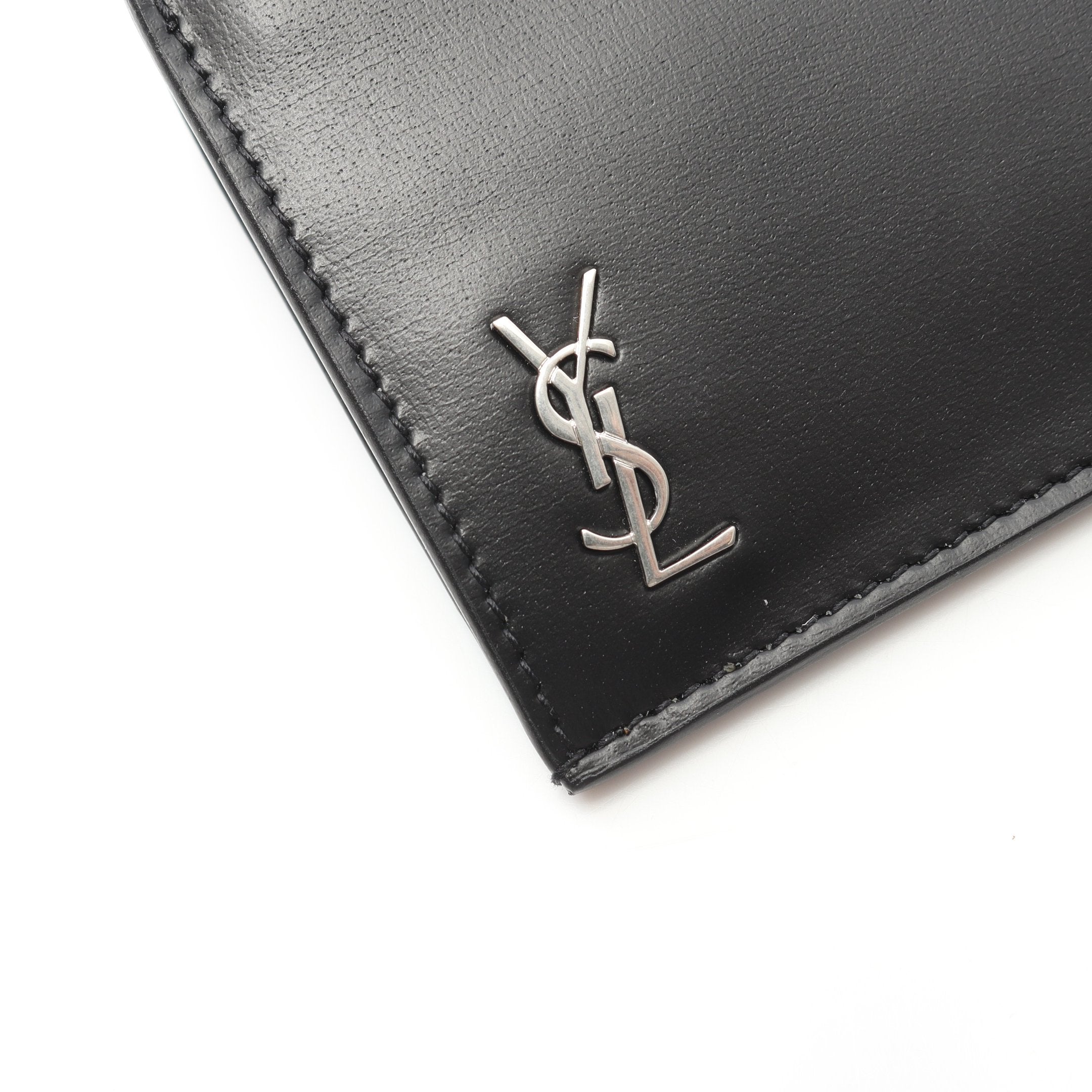 TINY MONOGRAM カードケース コインケース レザー ブラック サン