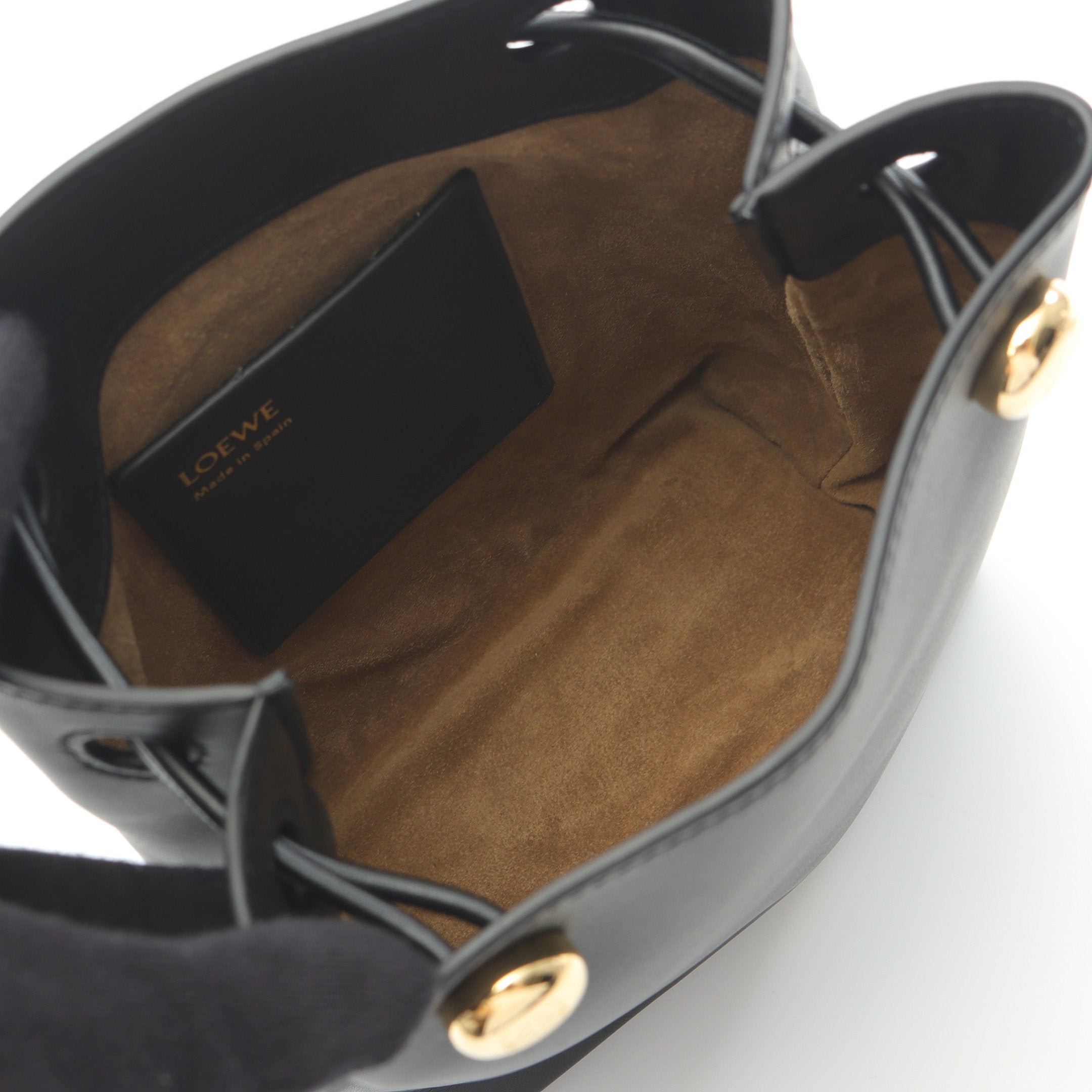 PEBBLE ペブル ポーチ ショルダーバッグ レザー ブラック ロエベ