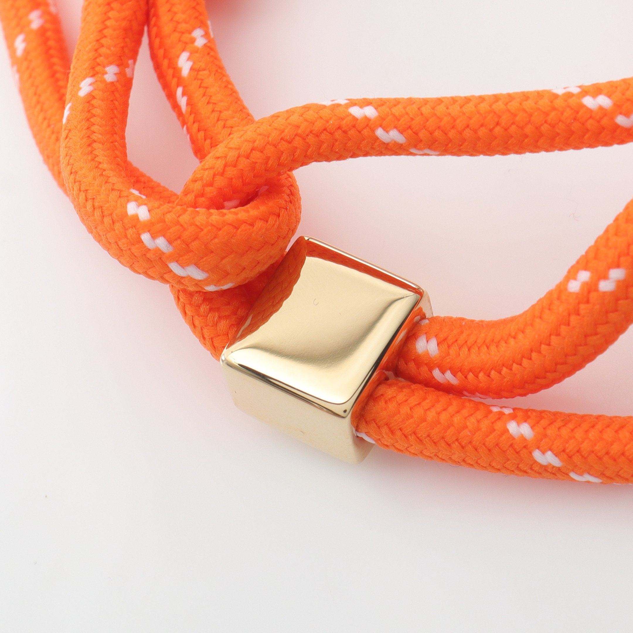 コード ブレスレット GP ファブリック ゴールド オレンジ ホワイト
