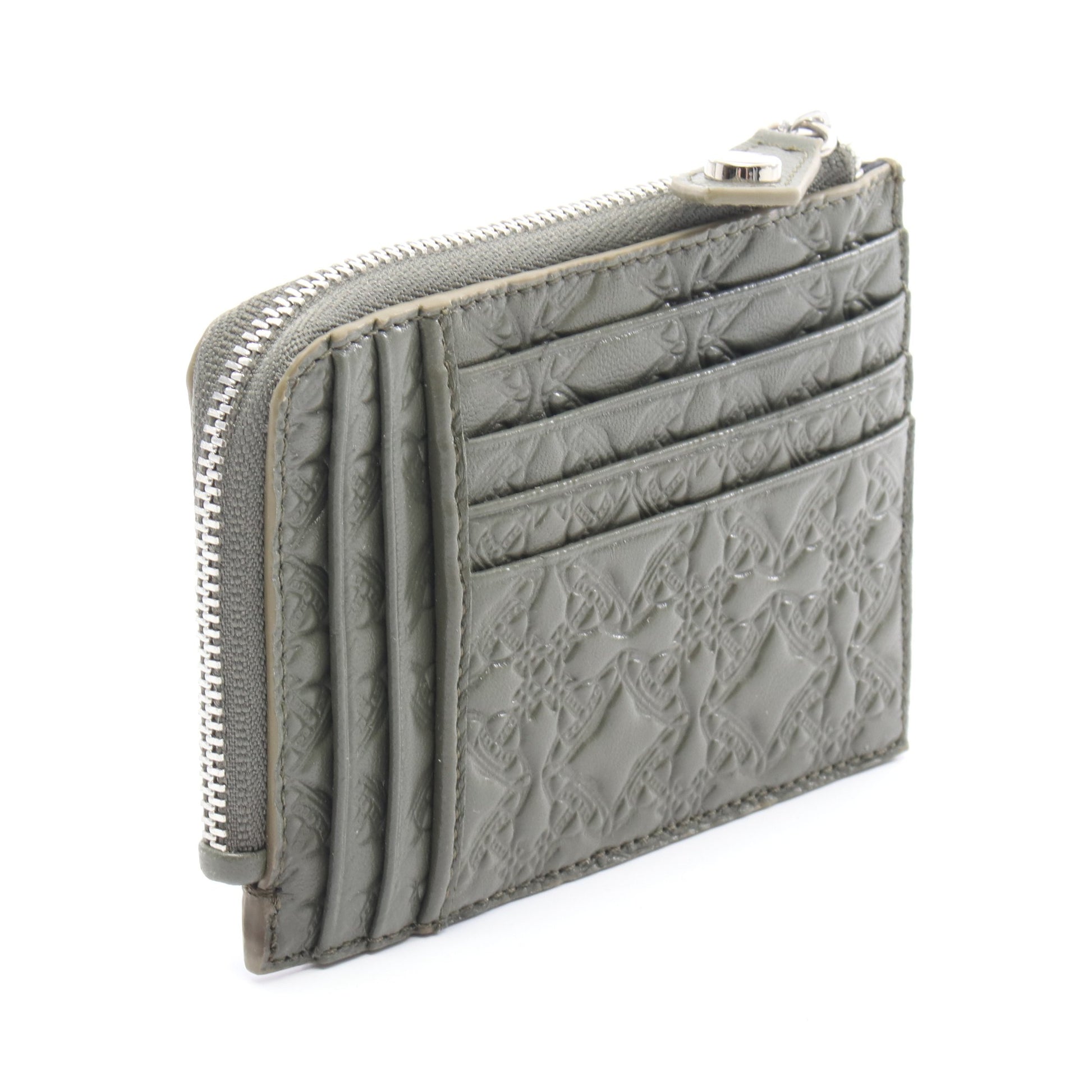 オーブ カードケース コインケース レザー カーキグリーン ヴィヴィアンウエストウッド