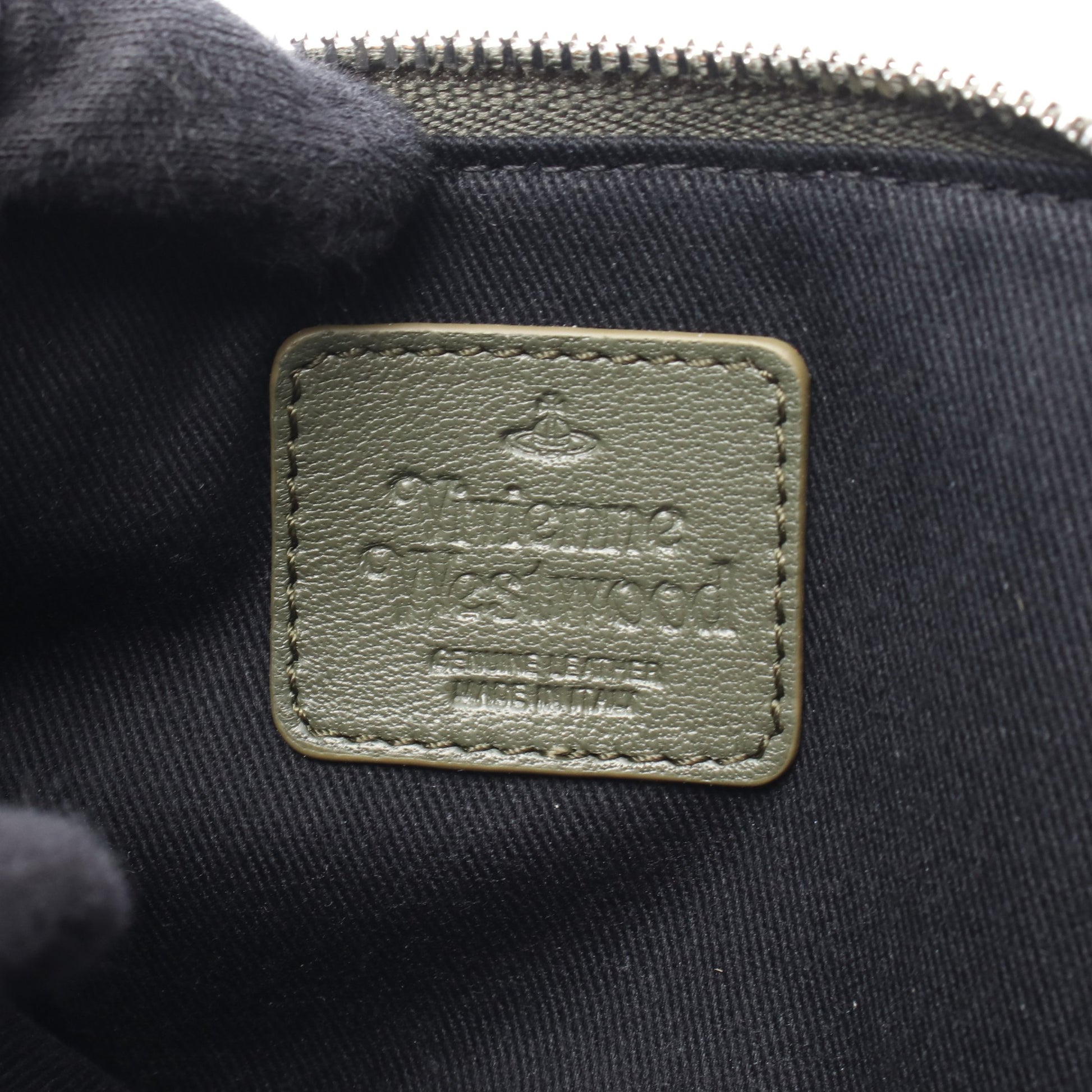 オーブ カードケース コインケース レザー カーキグリーン ヴィヴィアンウエストウッド