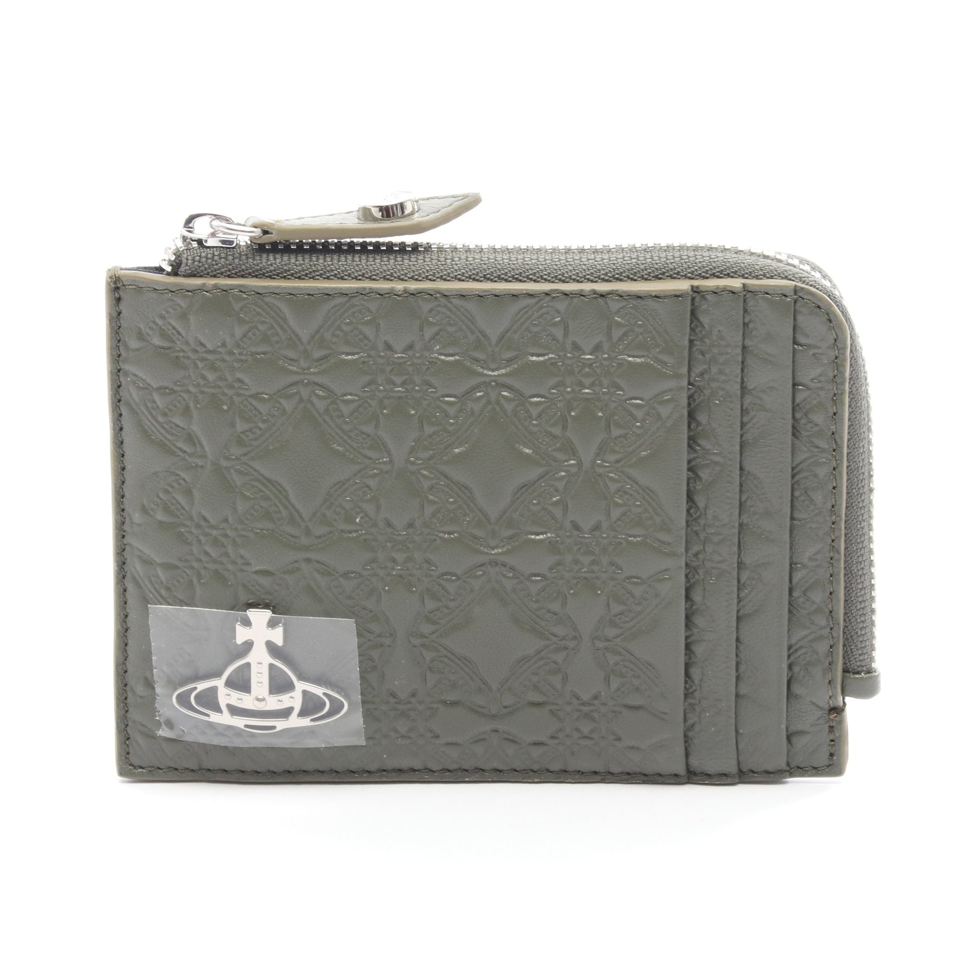 オーブ カードケース コインケース レザー カーキグリーン ヴィヴィアンウエストウッド