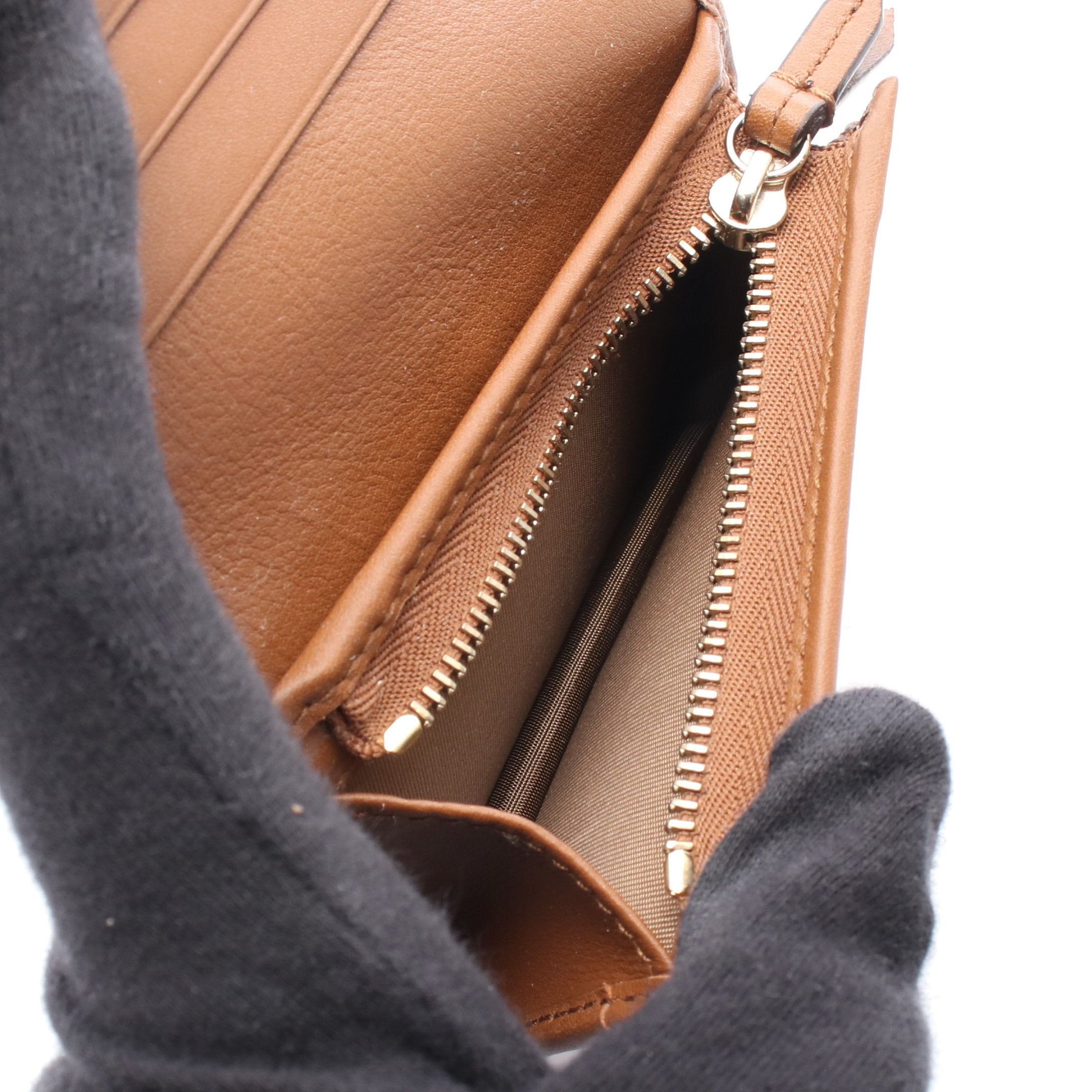 GGエンブレム スモールウォレット 二つ折り財布 PVC レザー