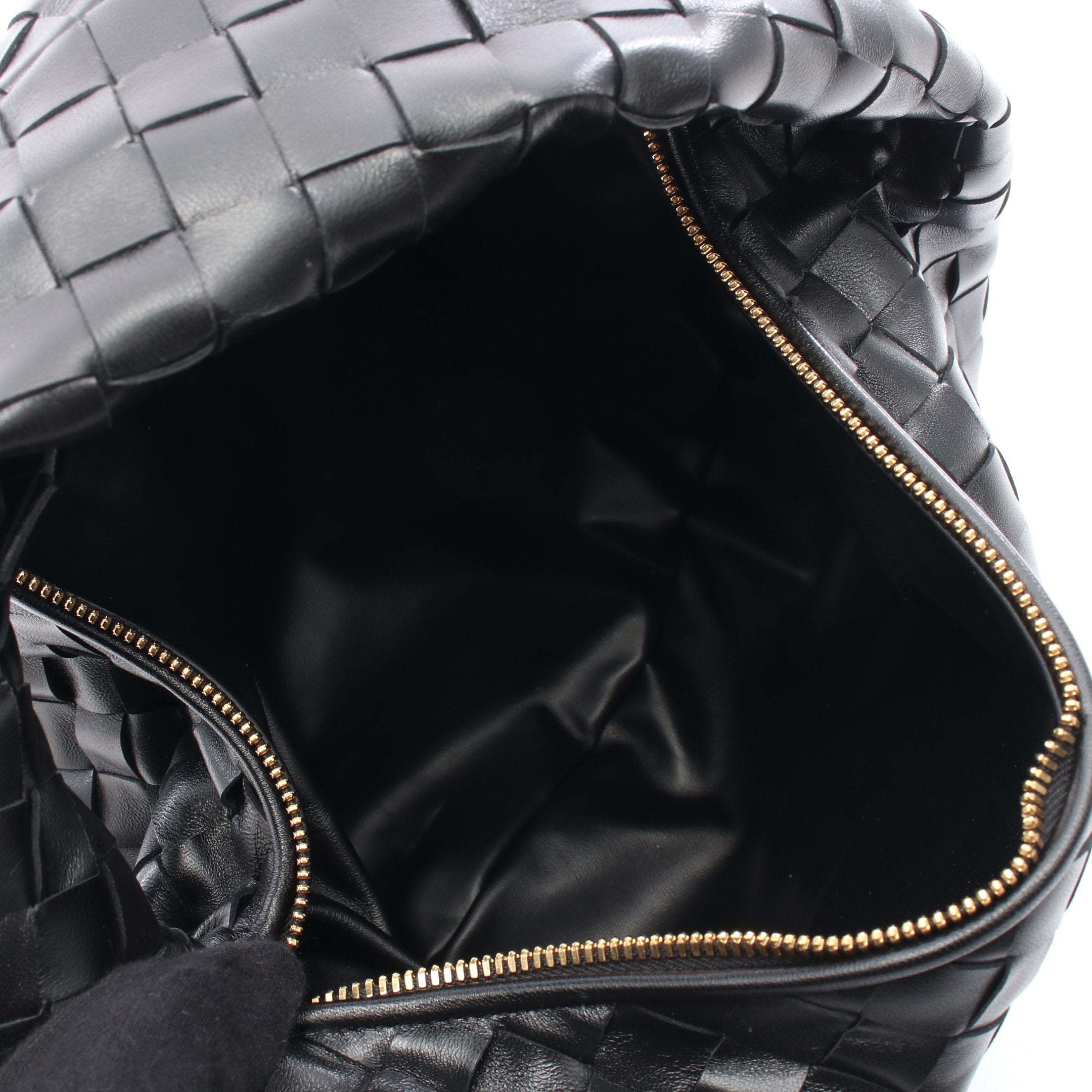 ティーン ジョディ ハンドバッグ レザー ブラック ボッテガヴェネタ