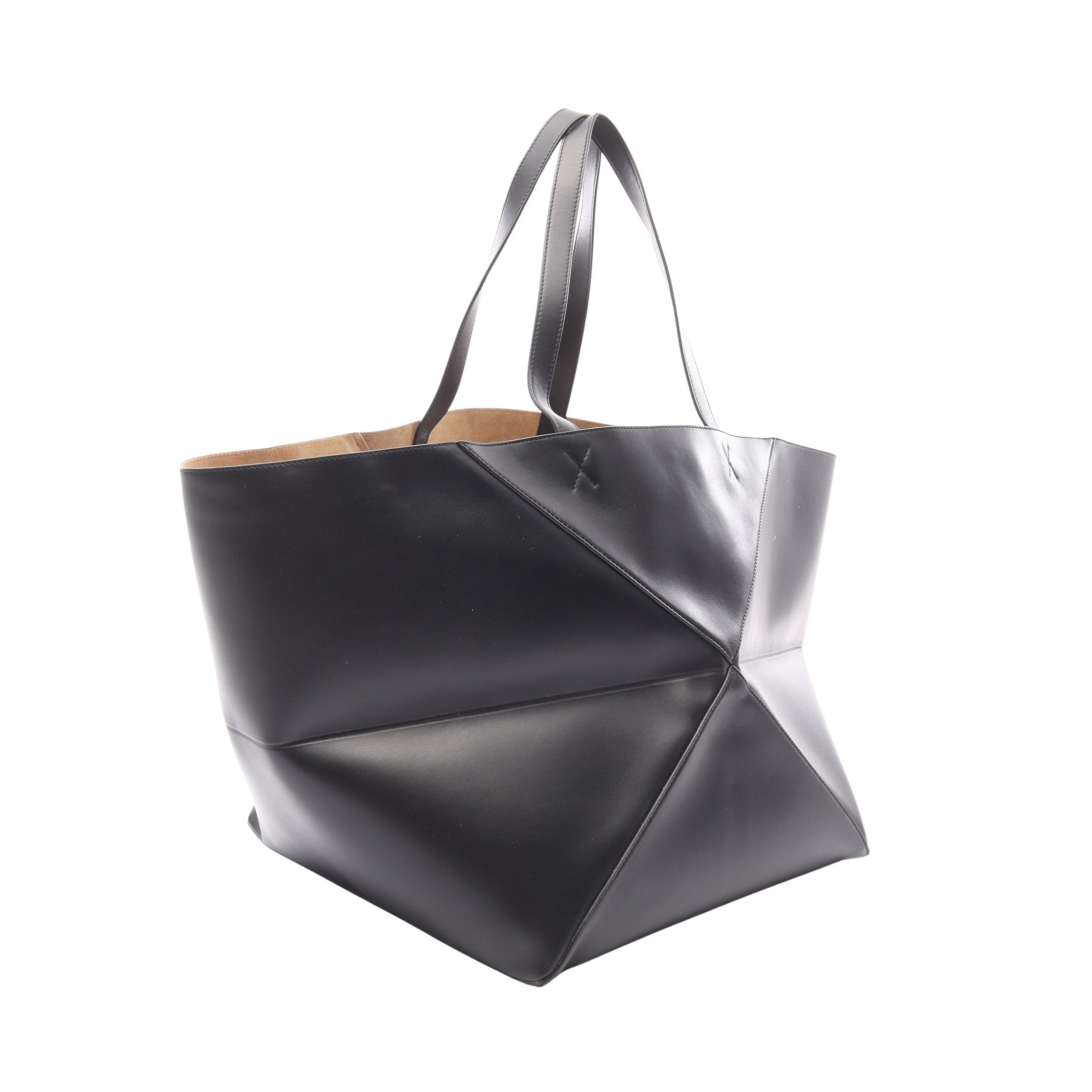 LOEWE トートバッグ ブラック レザー LOEWE ロエベ トートバッグ 手提げ レザー/ブランドバッグ