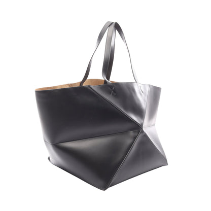 パズルフォルド ショルダーバッグ トートバッグ レザー ブラック ロエベ バッグ LOEWE