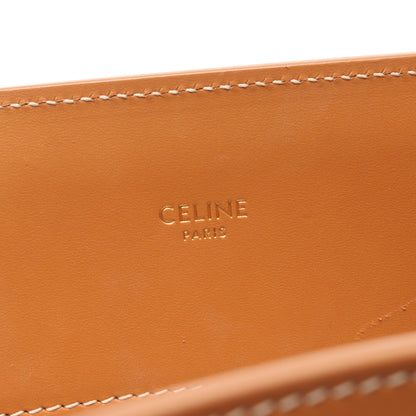スモール バーティカル カバ ハンドバッグ トートバッグ キャンバス レザー オフホワイト ライトブラウン 2WAY セリーヌ バッグ CELINE