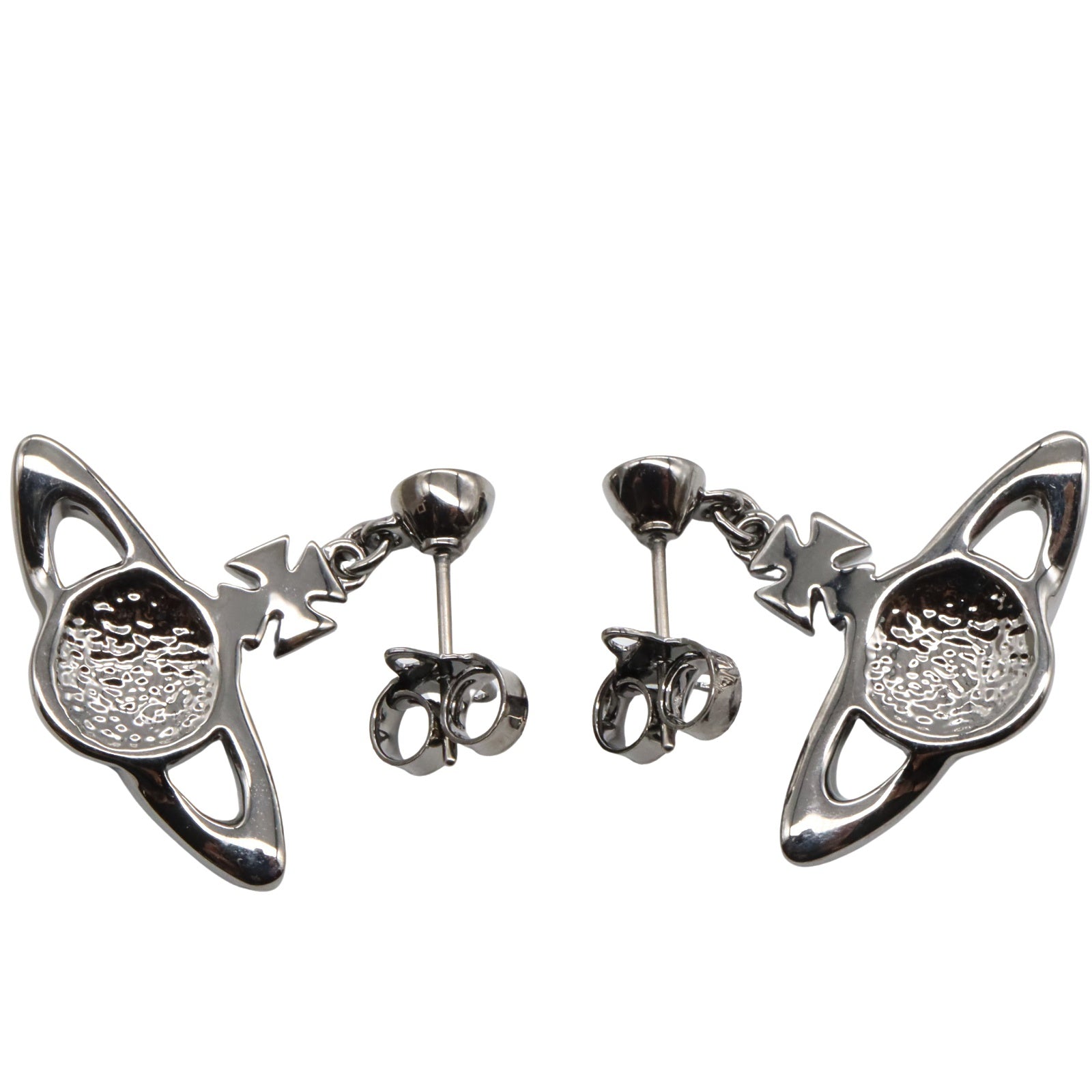 ピアス ピアス 真鍮 ブラック シルバー ヴィヴィアンウエストウッド アクセサリー Vivienne Westwood