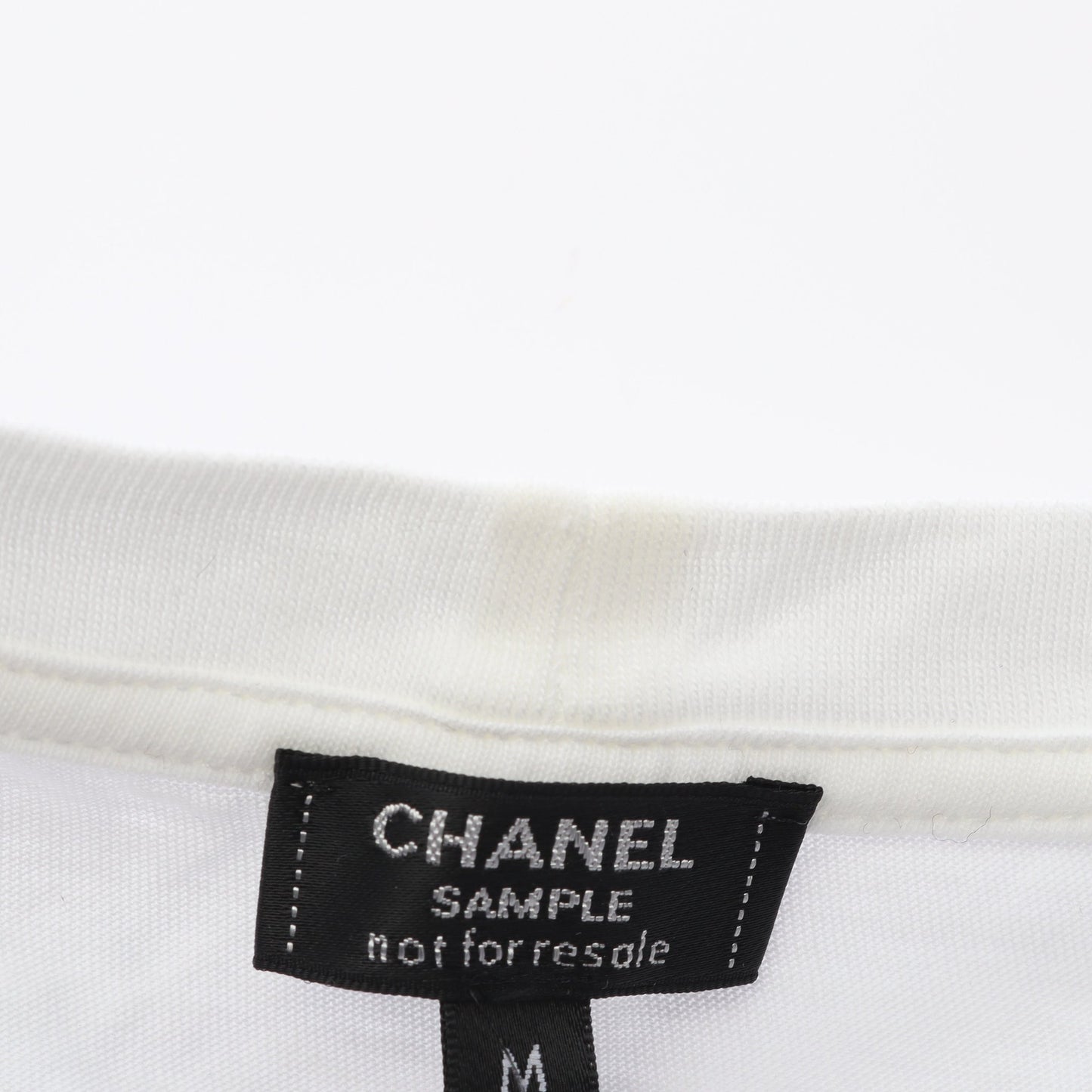 モンテカルロ Tシャツ クルーネック 半袖 コットン ホワイト ラインストーン シャネル トップス CHANEL