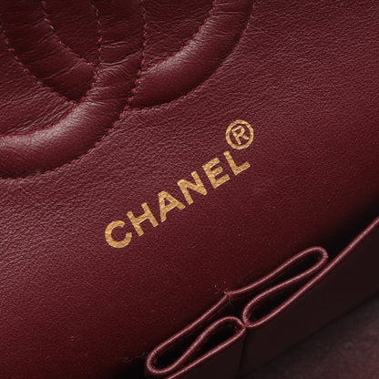 マトラッセ Wフラップ Wチェーンショルダーバッグ ラムスキン ブラック ゴールド金具 シャネル バッグ CHANEL