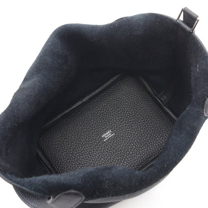 ピコタンロックPM ハンドバッグ トリヨンクレマンス ブラック シルバー金具 B刻印 エルメス バッグ HERMES
