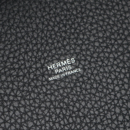 ピコタンロックPM ハンドバッグ トリヨンクレマンス ブラック シルバー金具 B刻印 エルメス バッグ HERMES