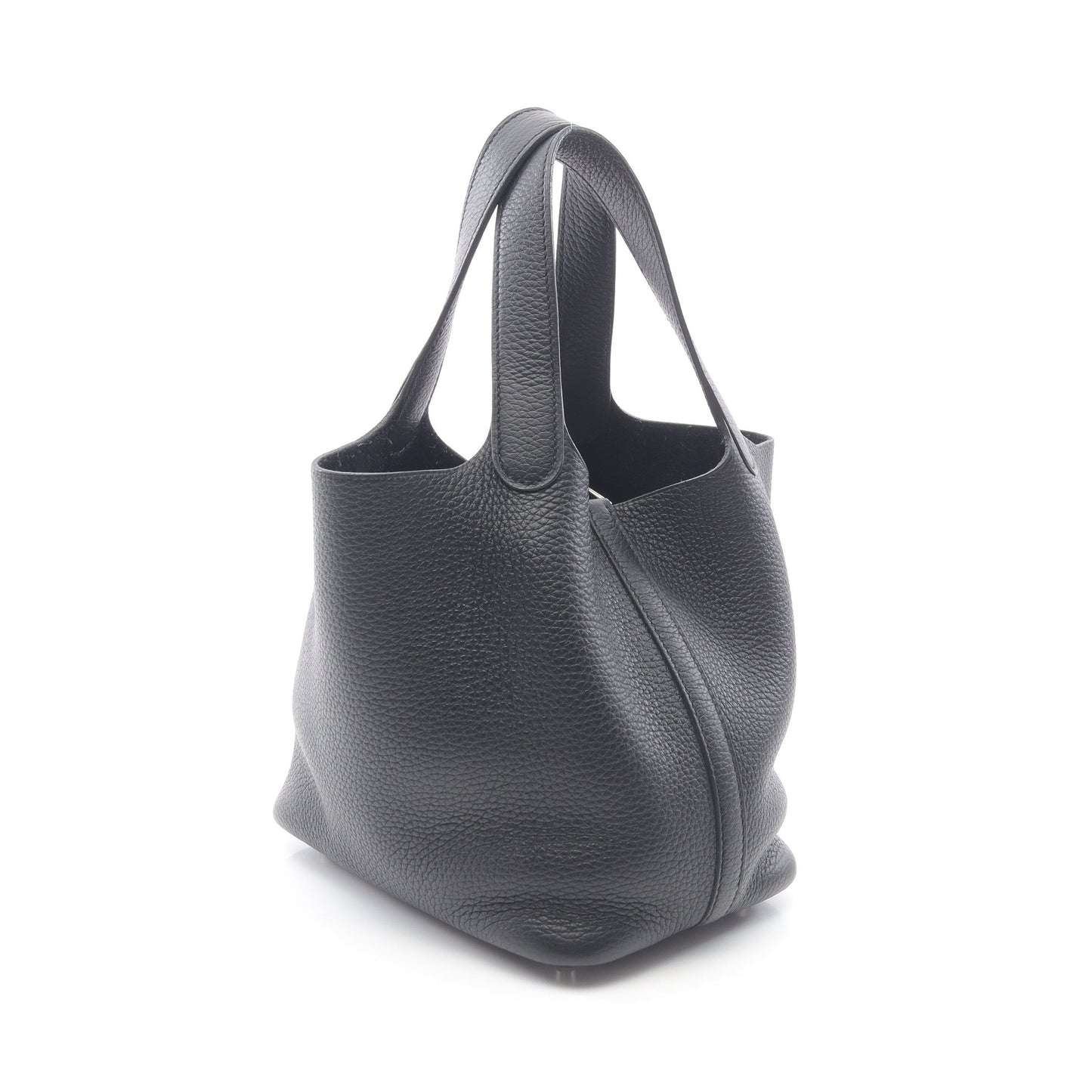 ピコタンロックPM ハンドバッグ トリヨンクレマンス ブラック シルバー金具 B刻印 エルメス バッグ HERMES