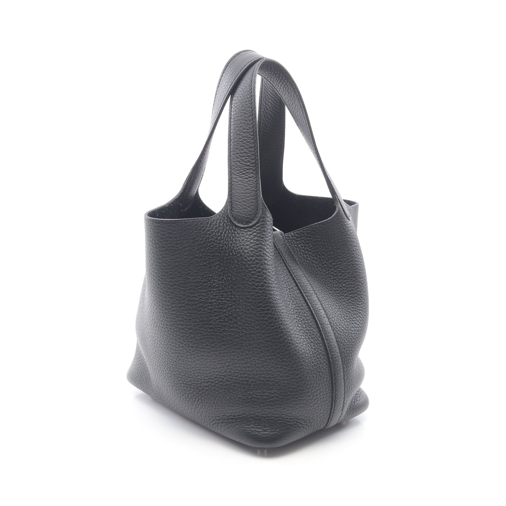 ピコタンロックPM ハンドバッグ トリヨンクレマンス ブラック シルバー金具 B刻印 エルメス バッグ HERMES