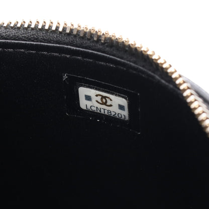 マトラッセ バニティバッグ チェーンショルダーバッグ ラムスキン ブラック ゴールド金具 シャネル バッグ CHANEL