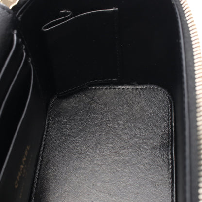 マトラッセ バニティバッグ チェーンショルダーバッグ ラムスキン ブラック ゴールド金具 シャネル バッグ CHANEL
