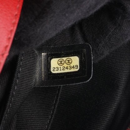 ココマーク ショルダーバッグ レザー レッド アンティークゴールド金具 2WAY シャネル バッグ CHANEL