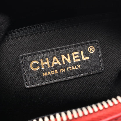ココマーク ショルダーバッグ レザー レッド アンティークゴールド金具 2WAY シャネル バッグ CHANEL