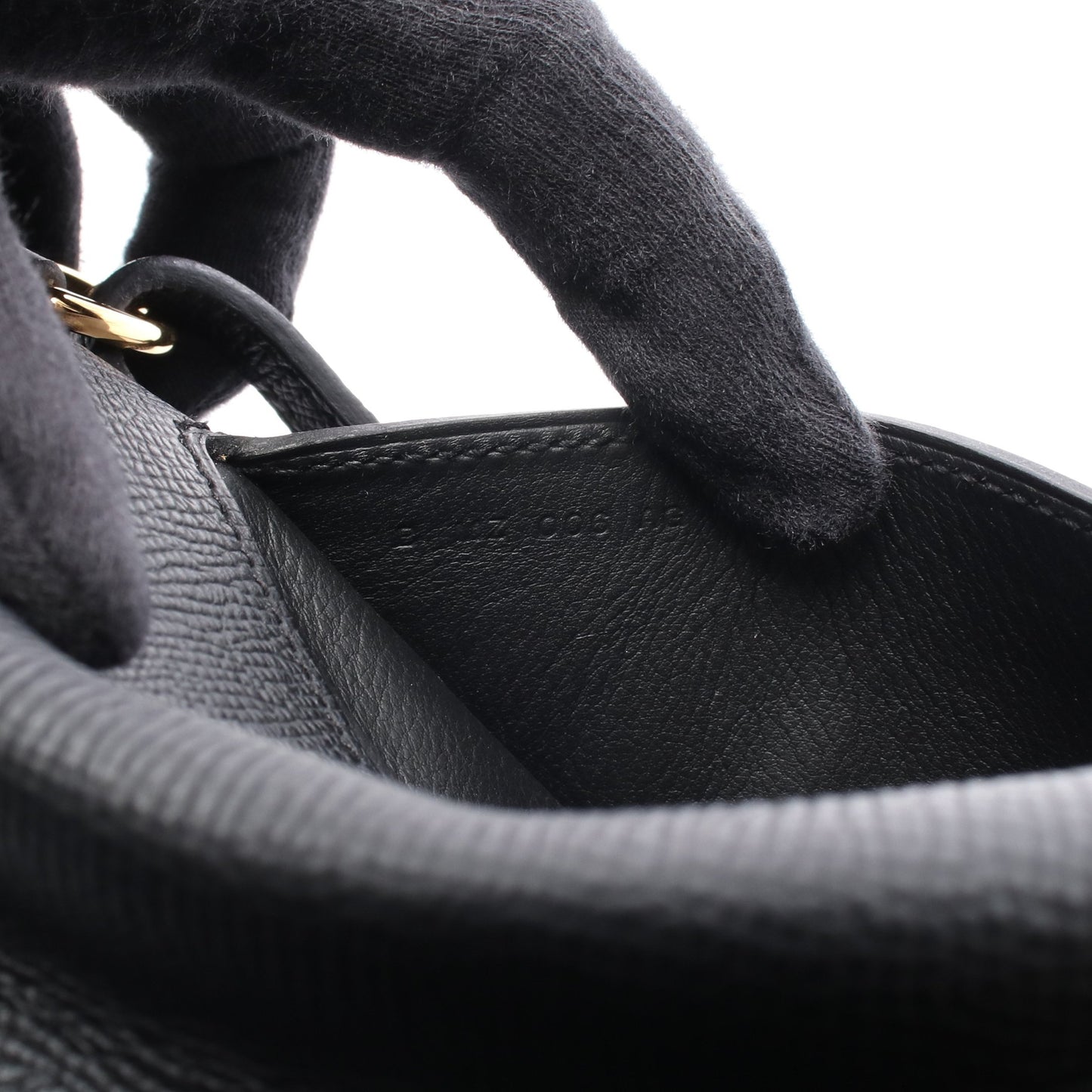 プティット コース ショルダーバッグ ヴォーエプソン ブラック ゴールド金具 B刻印 エルメス バッグ HERMES