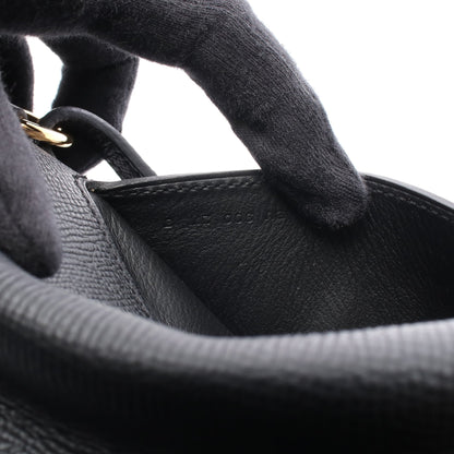 プティット コース ショルダーバッグ ヴォーエプソン ブラック ゴールド金具 B刻印 エルメス バッグ HERMES