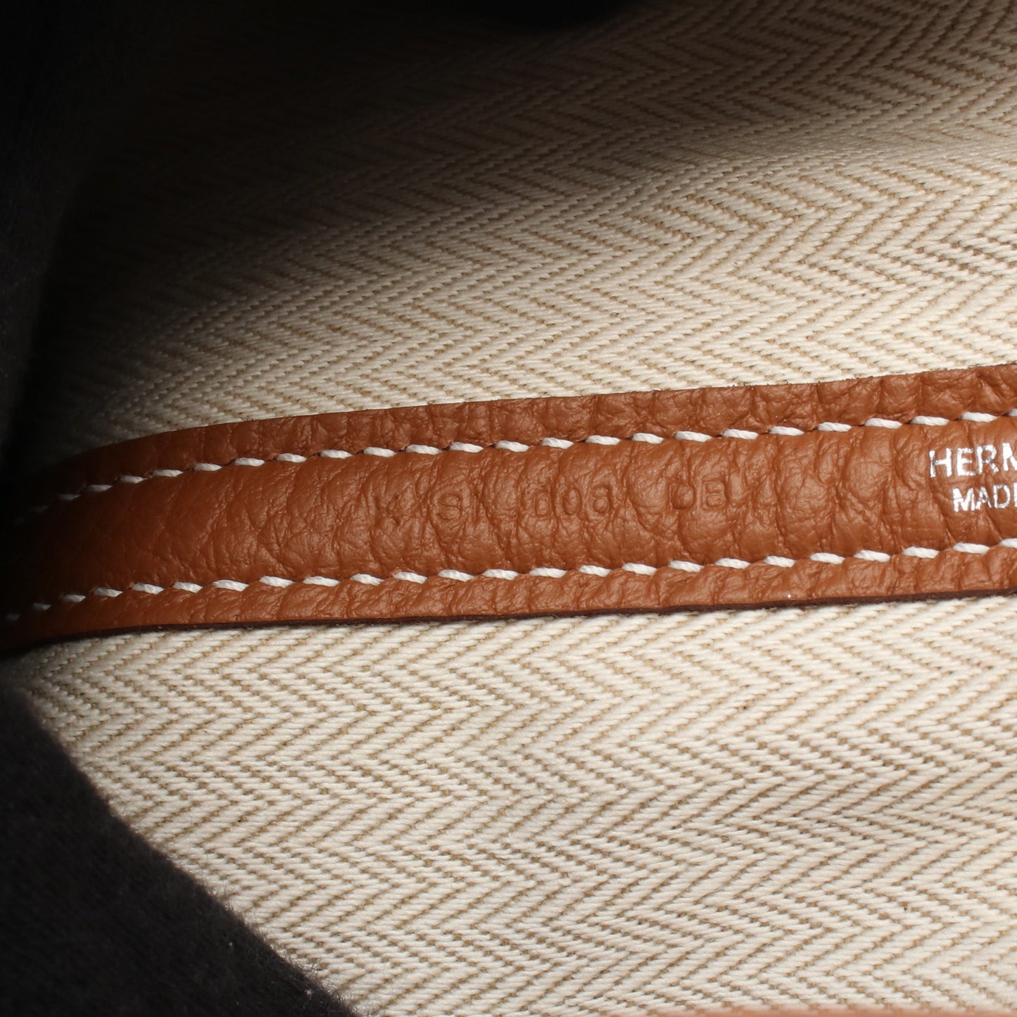 ガーデンパーティPM ゴールド ハンドバッグ トートバッグ ネゴンダ ブラウン シルバー金具 K刻印 エルメス バッグ HERMES