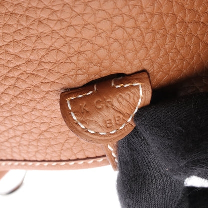 エヴリンTPM ゴールド ショルダーバッグ トリヨンクレマンス ブラウン シルバー金具 K刻印 エルメス バッグ HERMES