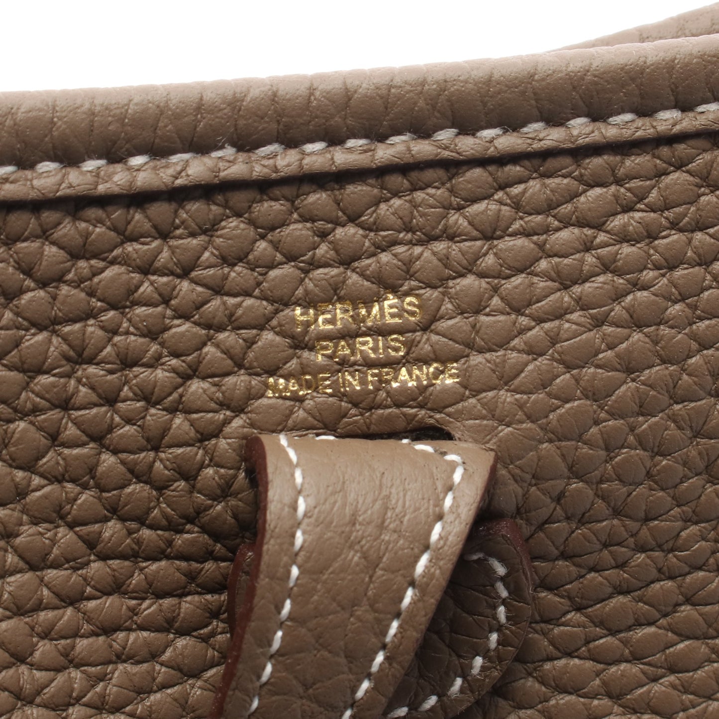 エヴリンTPM エトゥープ ショルダーバッグ トリヨンクレマンス グレーブラウン ゴールド金具 K刻印 エルメス バッグ HERMES
