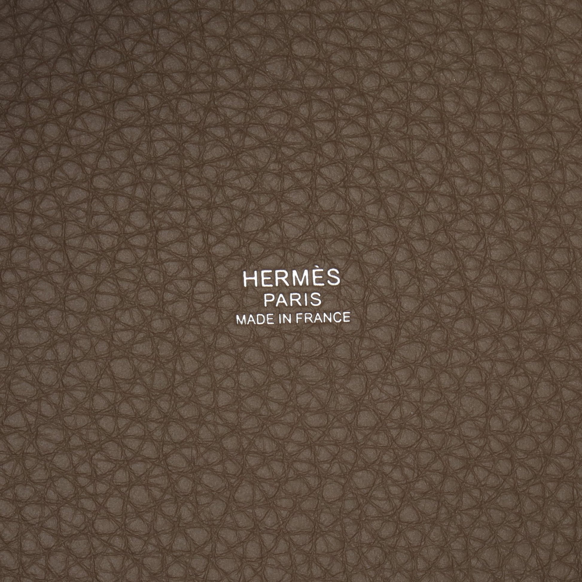 ピコタンロックMM エトゥープ ハンドバッグ トリヨンクレマンス グレーブラウン シルバー金具 K刻印 エルメス バッグ HERMES