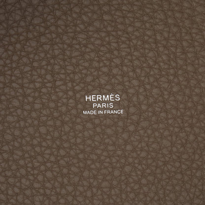 ピコタンロックMM エトゥープ ハンドバッグ トリヨンクレマンス グレーブラウン シルバー金具 K刻印 エルメス バッグ HERMES