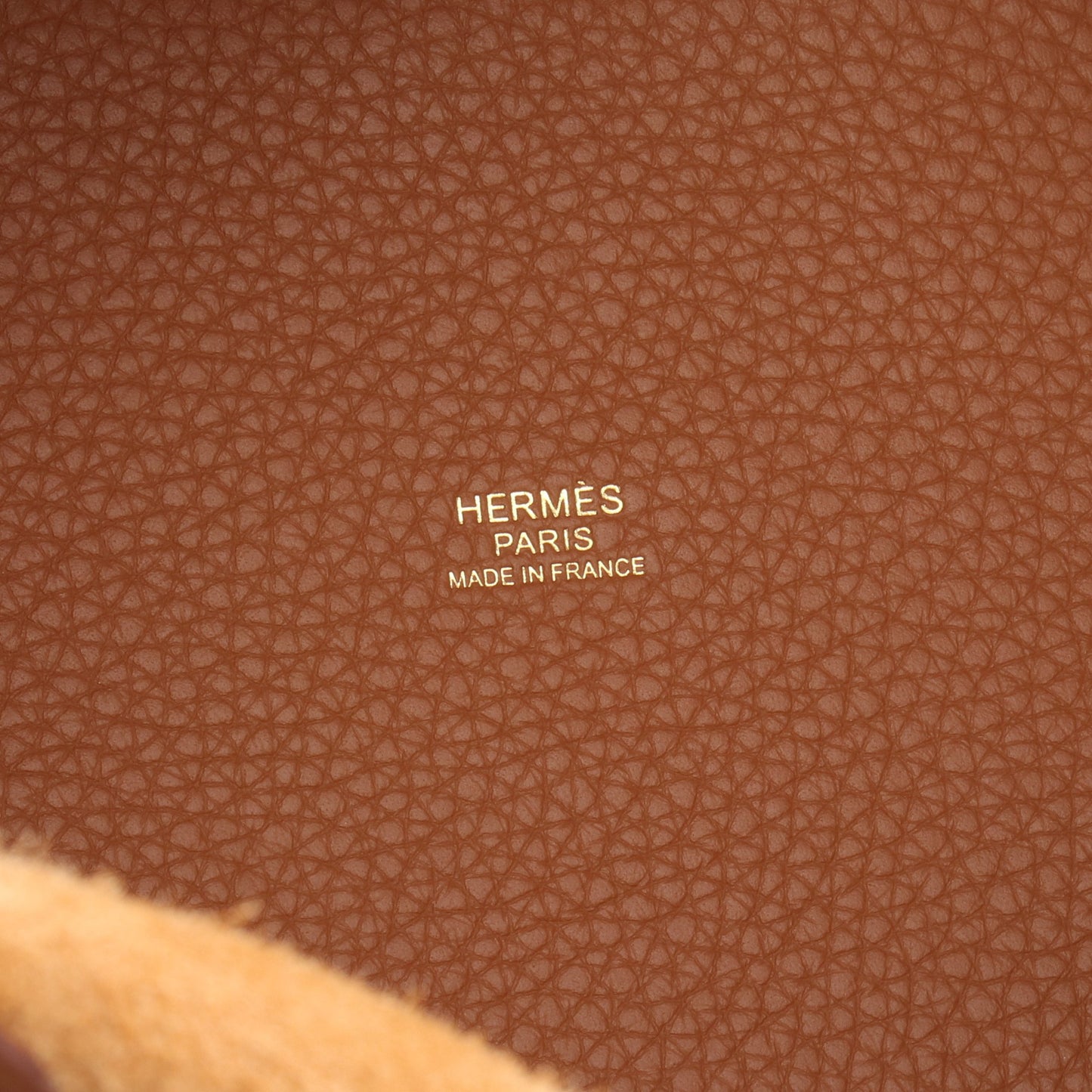 ピコタンロックPM ハンドバッグ トリヨンクレマンス ブラウン ゴールド金具 K刻印 エルメス バッグ HERMES