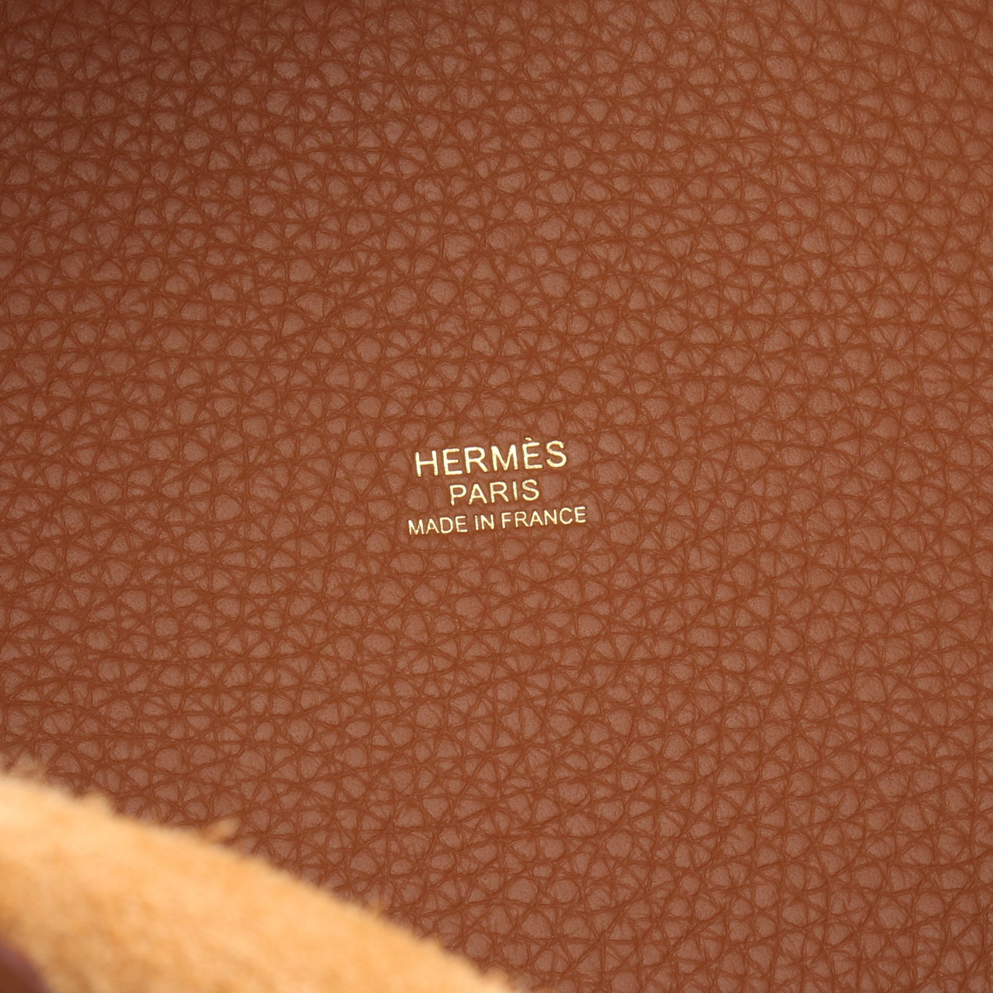 ピコタンロックPM ハンドバッグ トリヨンクレマンス ブラウン ゴールド金具 K刻印 エルメス バッグ HERMES