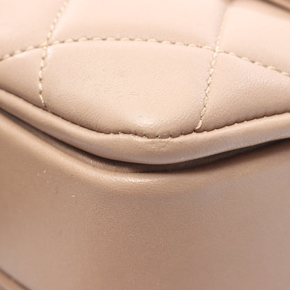 トレンディCC トップハンドル ハンドバッグ ラムスキン グレーベージュ ゴールド金具 2WAY シャネル バッグ CHANEL
