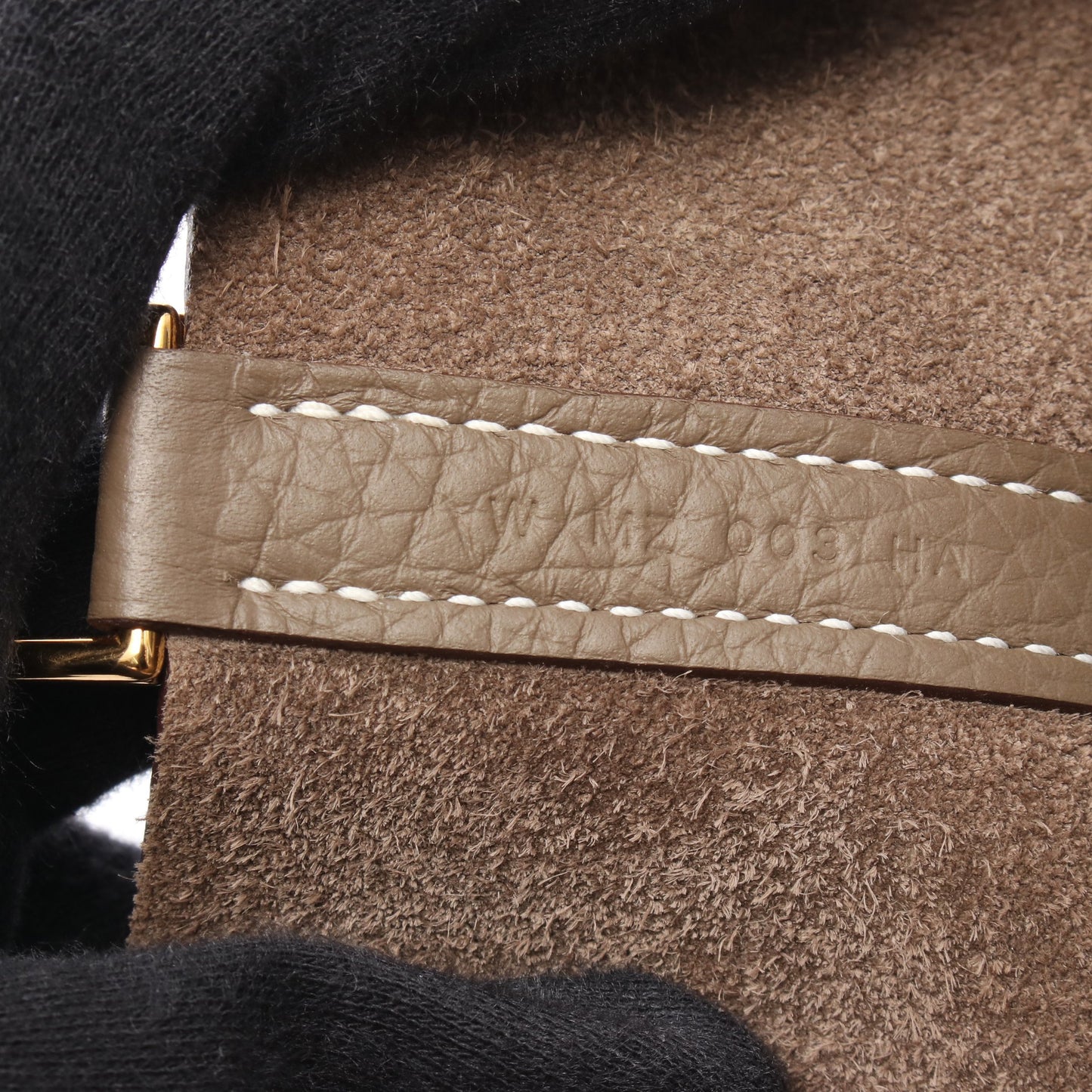 ピコタンロックPM エトゥープ ハンドバッグ トリヨンクレマンス ブラウン ゴールド金具 W刻印 エルメス バッグ HERMES