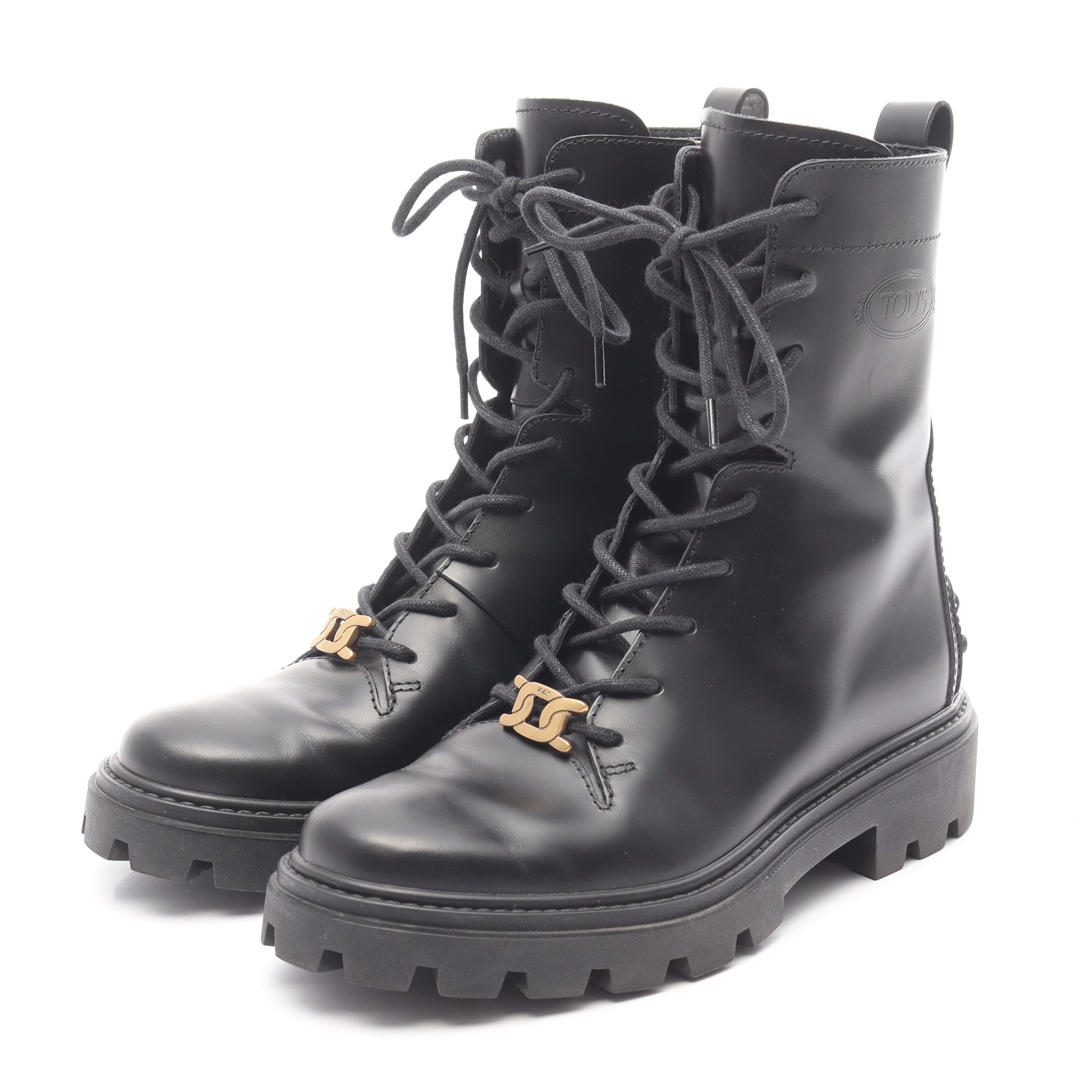 コンバット ブーツ レザー ブラック トッズ – RECLO