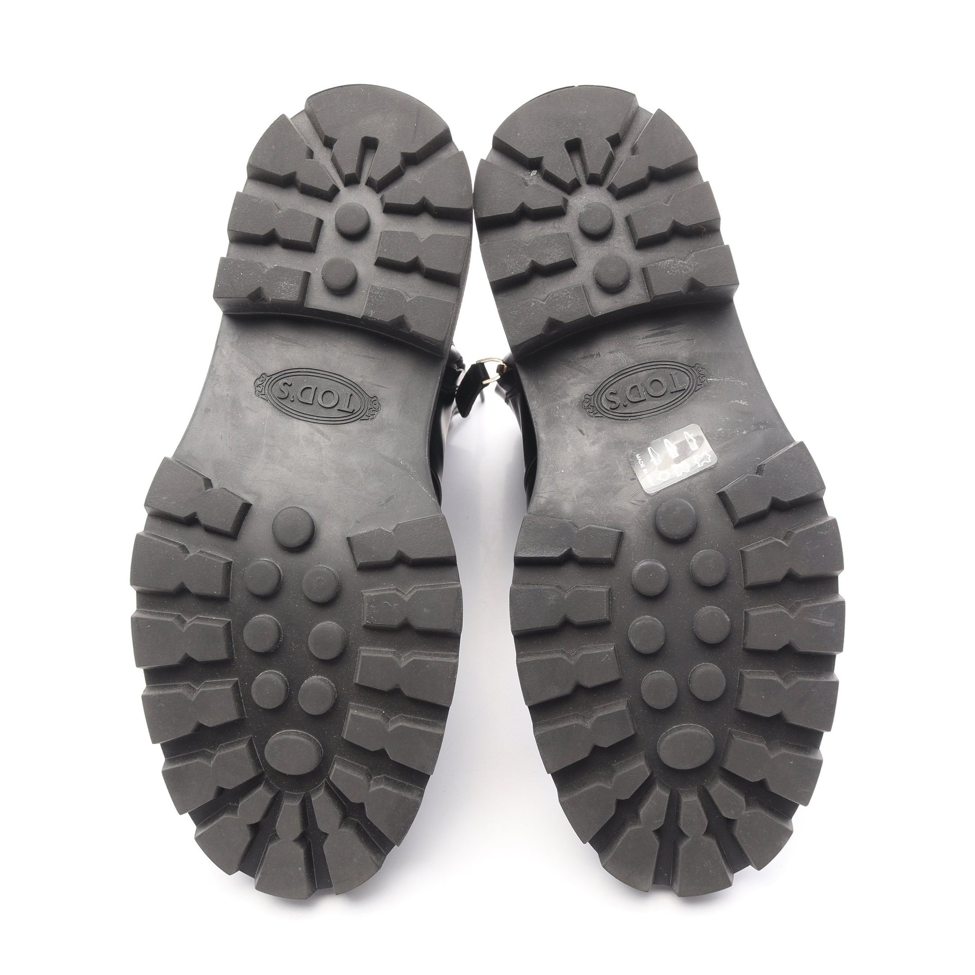 コンバット ブーツ レザー ブラック トッズ シューズ TOD'S