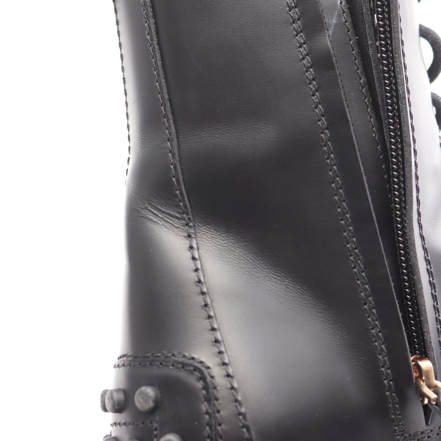 コンバット ブーツ レザー ブラック トッズ シューズ TOD'S