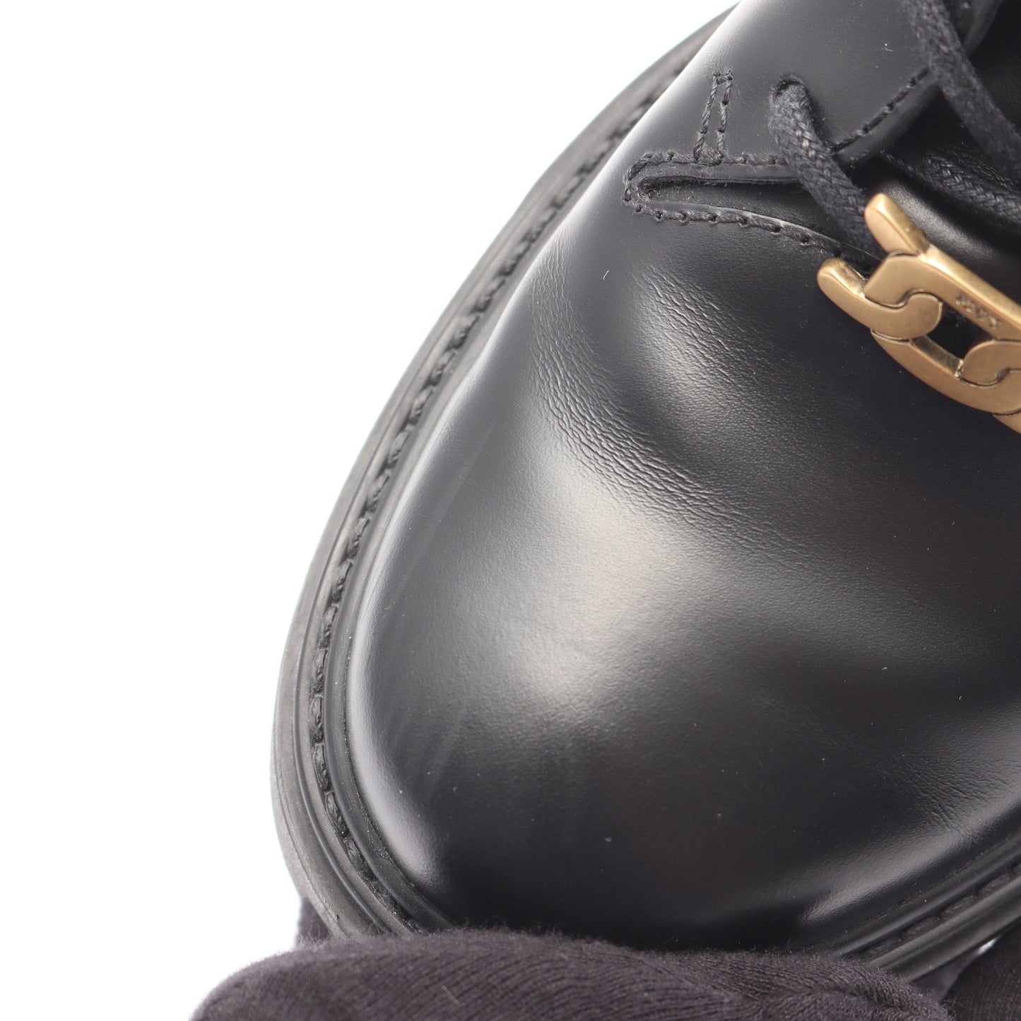 コンバット ブーツ レザー ブラック トッズ シューズ TOD'S