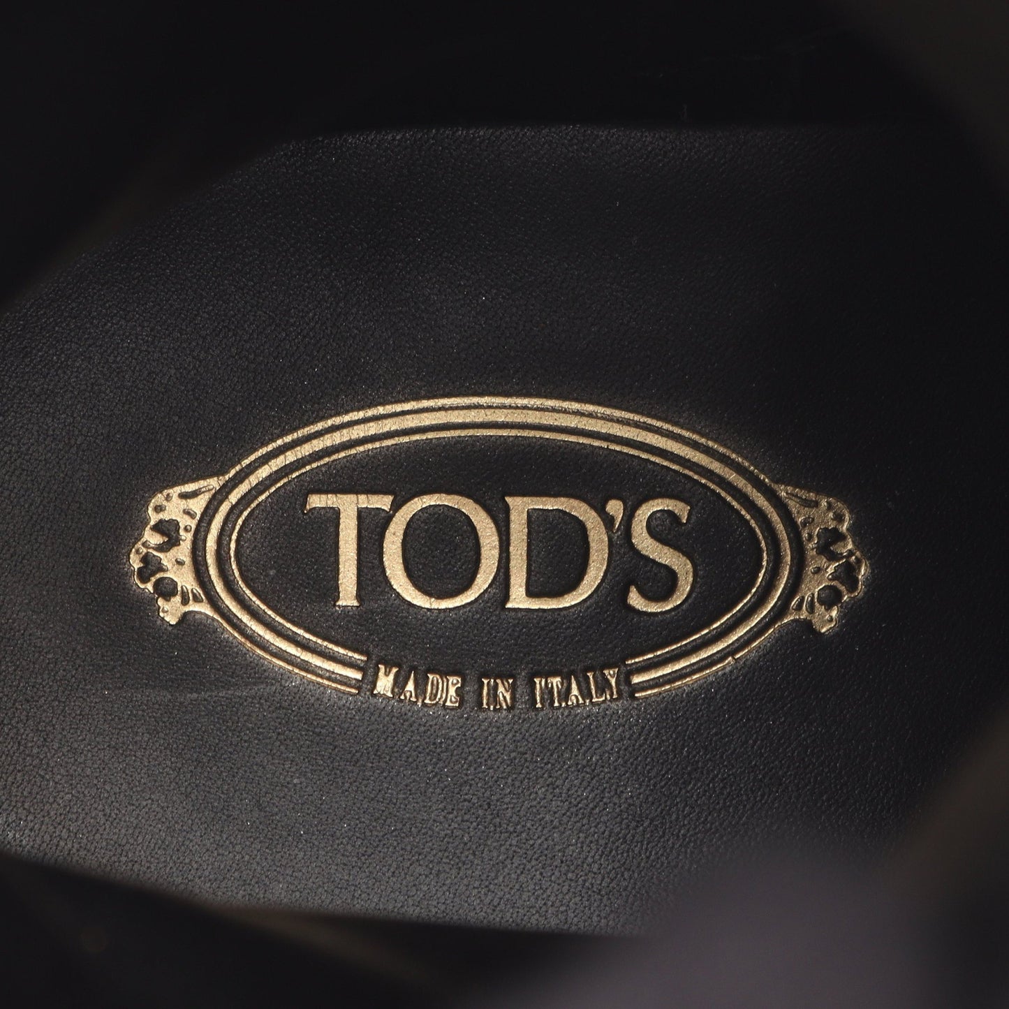 コンバット ブーツ レザー ブラック トッズ シューズ TOD'S