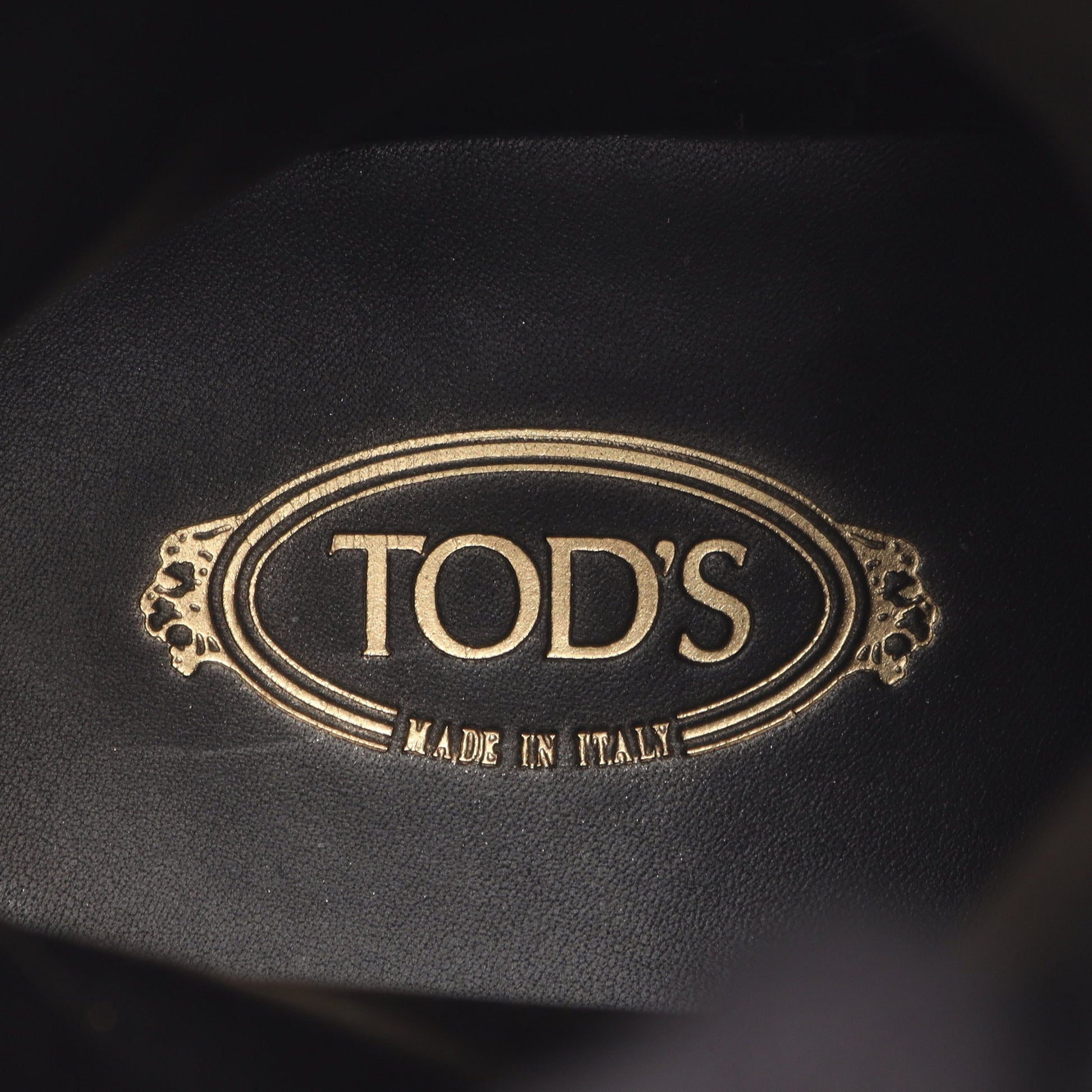 コンバット ブーツ レザー ブラック トッズ シューズ TOD'S