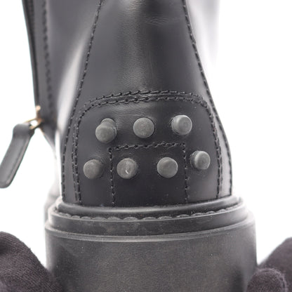 コンバット ブーツ レザー ブラック トッズ シューズ TOD'S