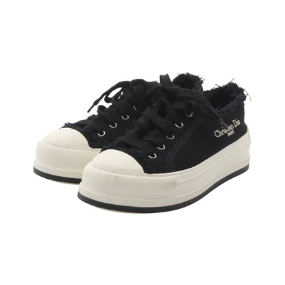 WALK'N'DIOR プラットフォーム スニーカー キャンバス ブラック クリスチャンディオール シューズ Christian Dior