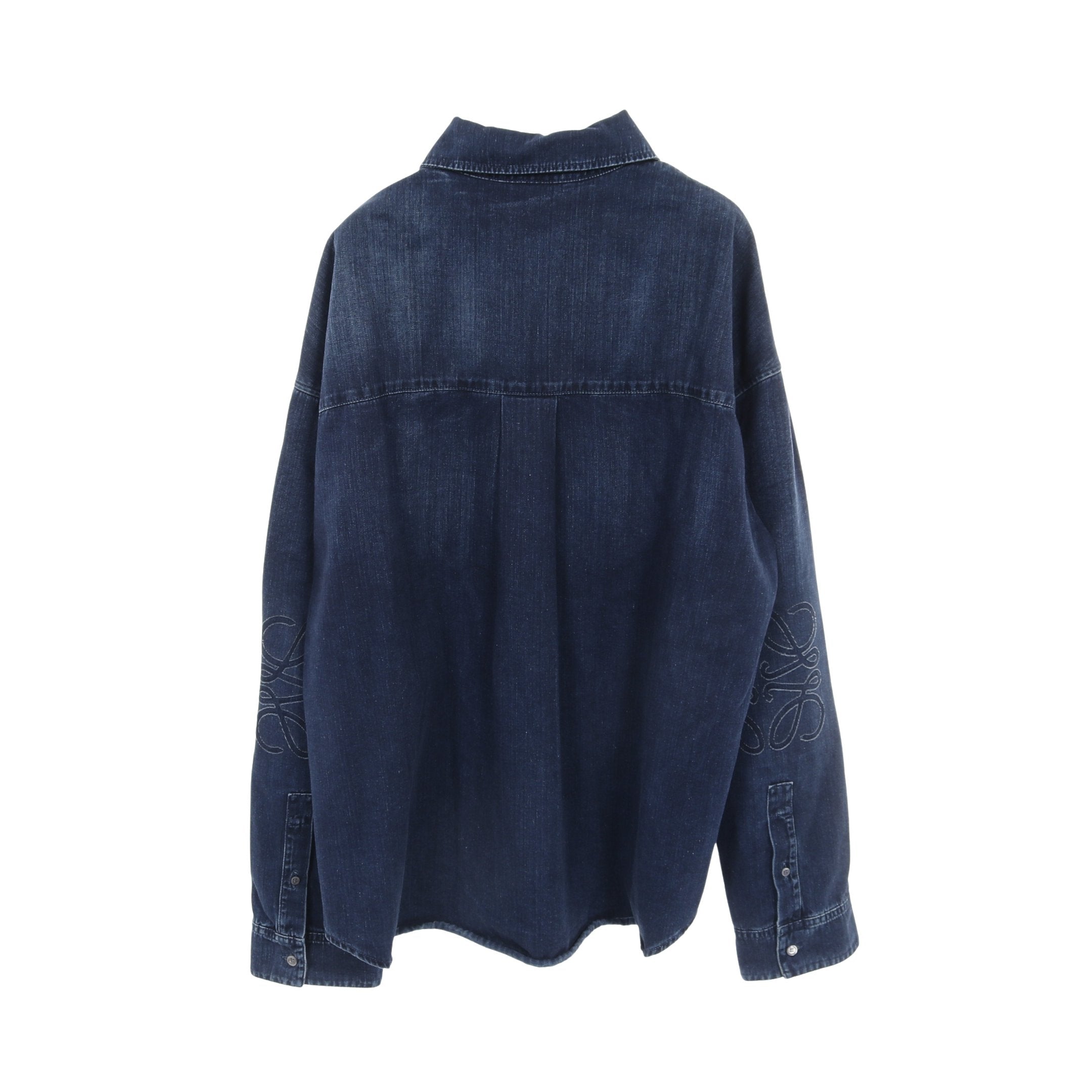 LOEWE アナグラムデニムオーバーシャツ アナグラム オーバーシャツ デニムシャツ コットン インディゴ