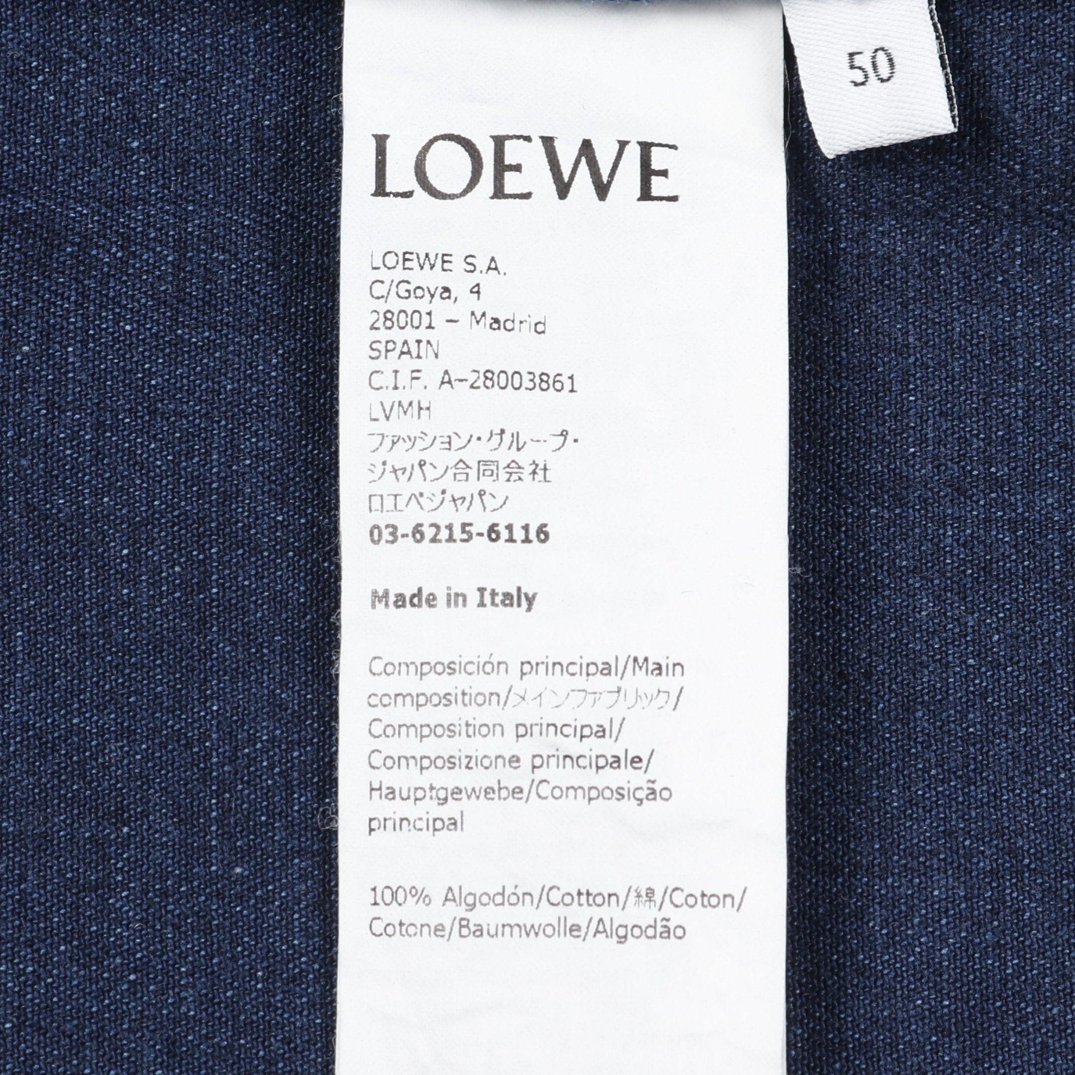 LOEWE アナグラムデニムオーバーシャツ 国内発】LOEWE Anagram オーバーシャツ（デニム） (LOEWE/シャツ