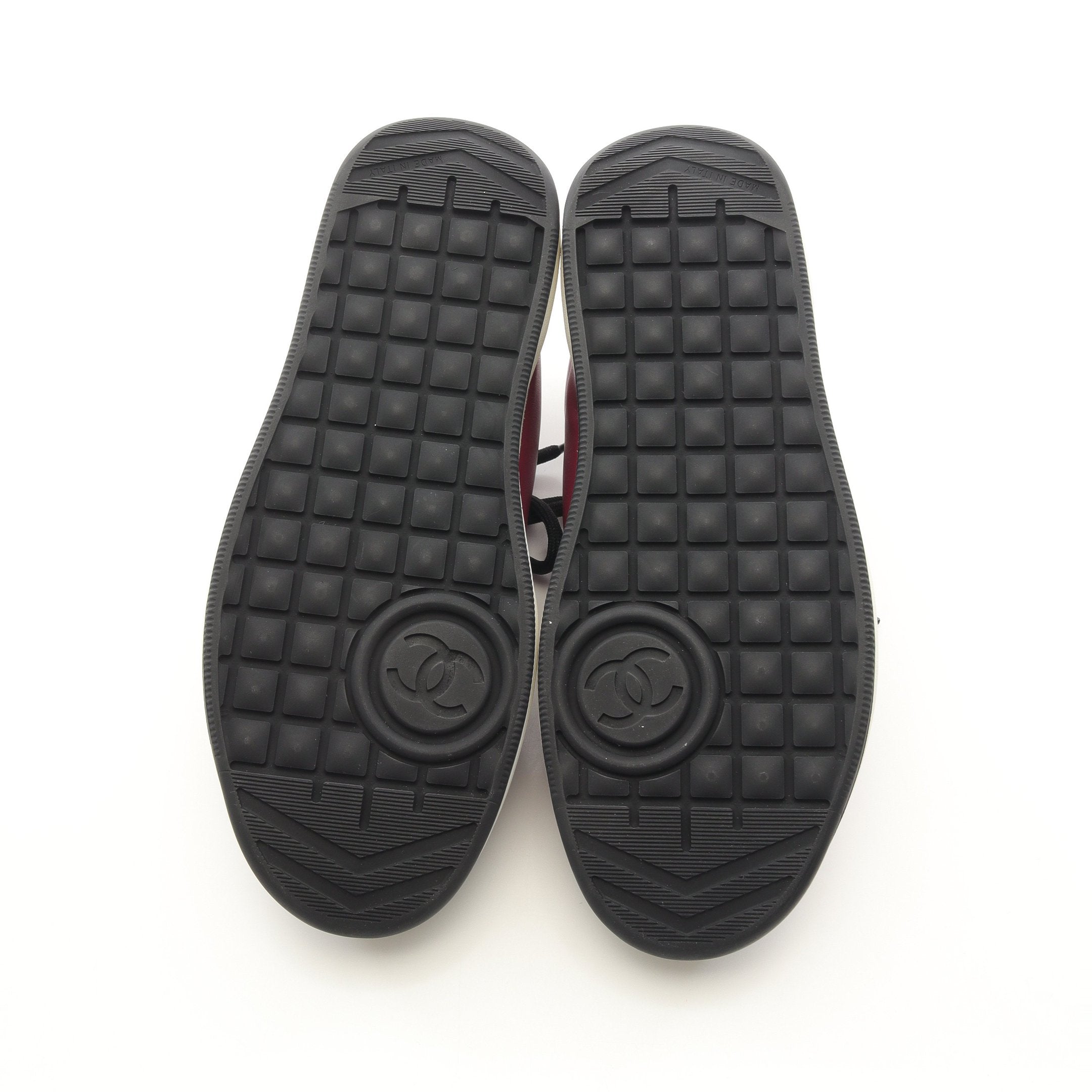 ココマーク スニーカー レザー ファブリック ブラック ピンクパープル