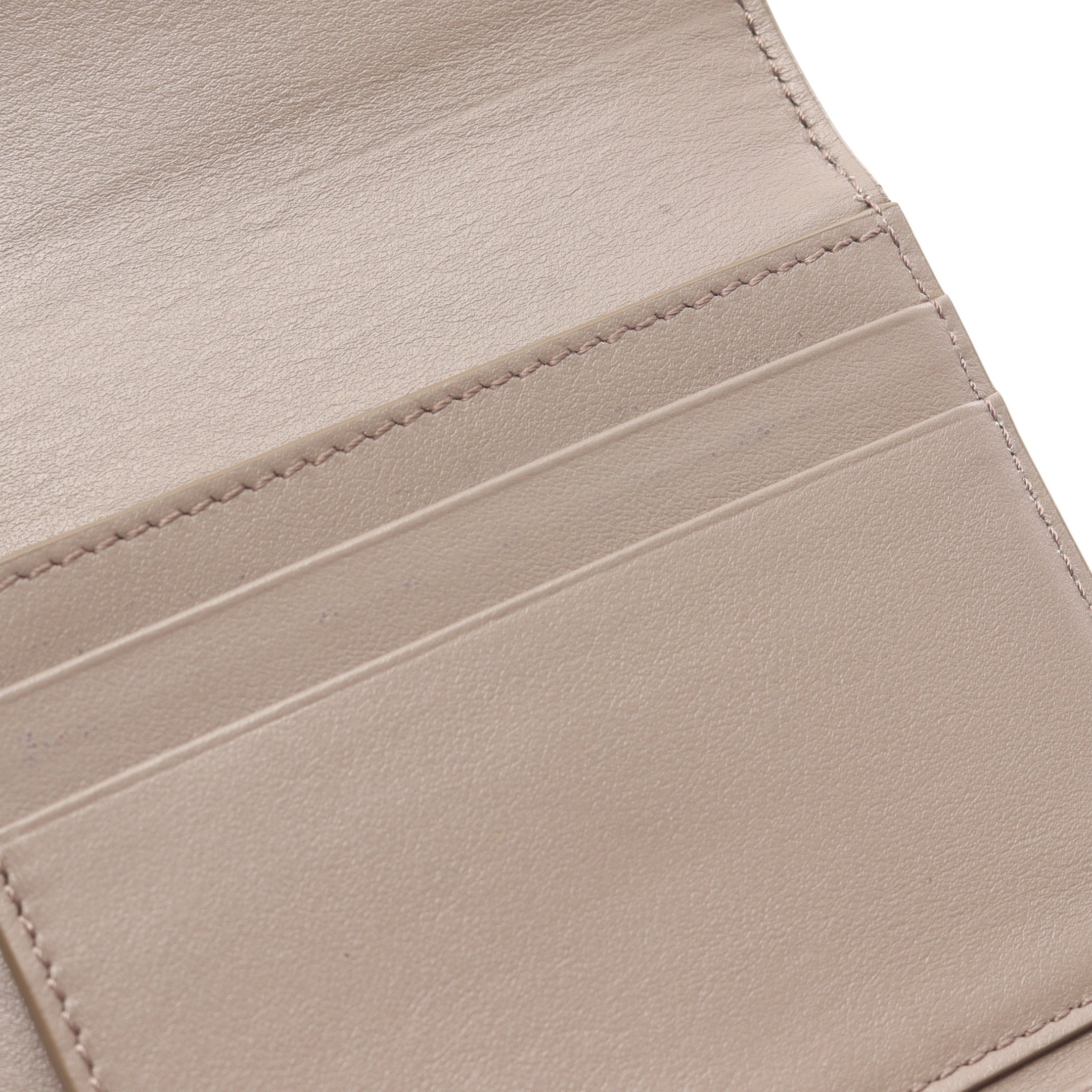 セリーヌ　三つ折り財布　スモールトリフォールドウォレット　ベージュ　レザー CELINE セリーヌ 三つ折り財布 スモール トリフォールド