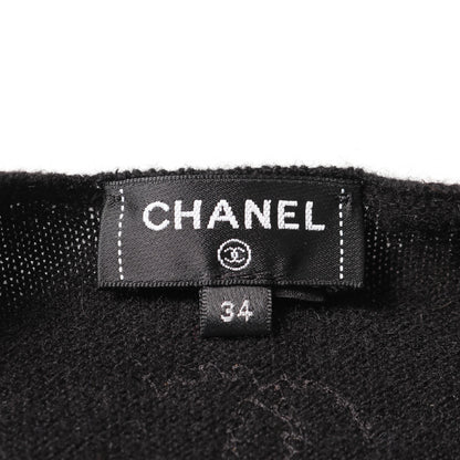 ココマーク タンクトップ ニット フラワー カシミヤ ブラック ピンク イエロー スパンコール シャネル トップス CHANEL