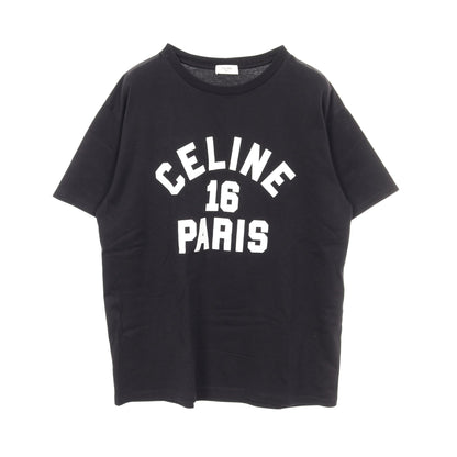 Tシャツ 半袖 ロゴプリント コットン ブラック ホワイト セリーヌ トップス CELINE
