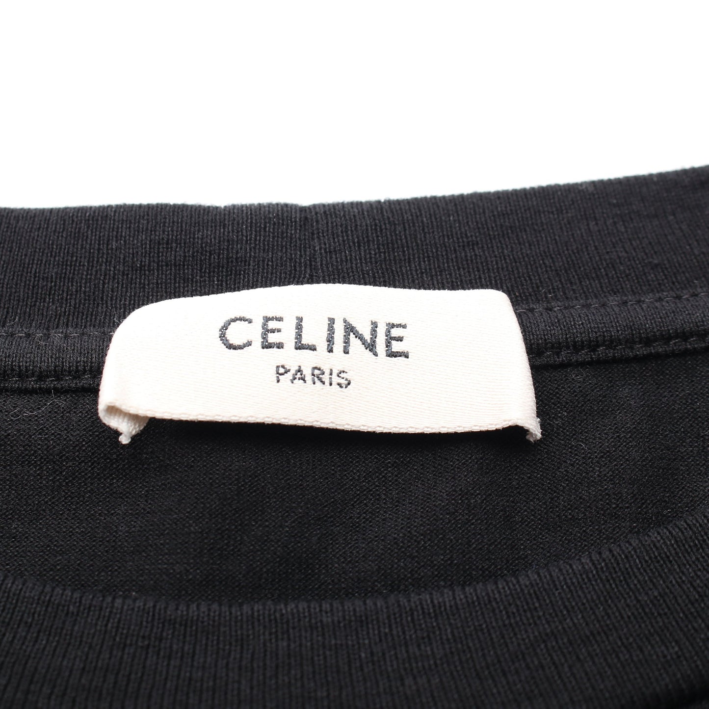 Tシャツ 半袖 ロゴプリント コットン ブラック ホワイト セリーヌ トップス CELINE