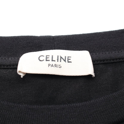 Tシャツ 半袖 ロゴプリント コットン ブラック ホワイト セリーヌ トップス CELINE